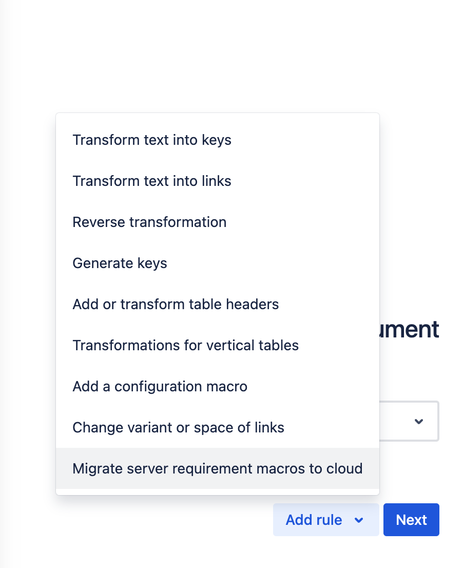 Migrate server to cloud transformation