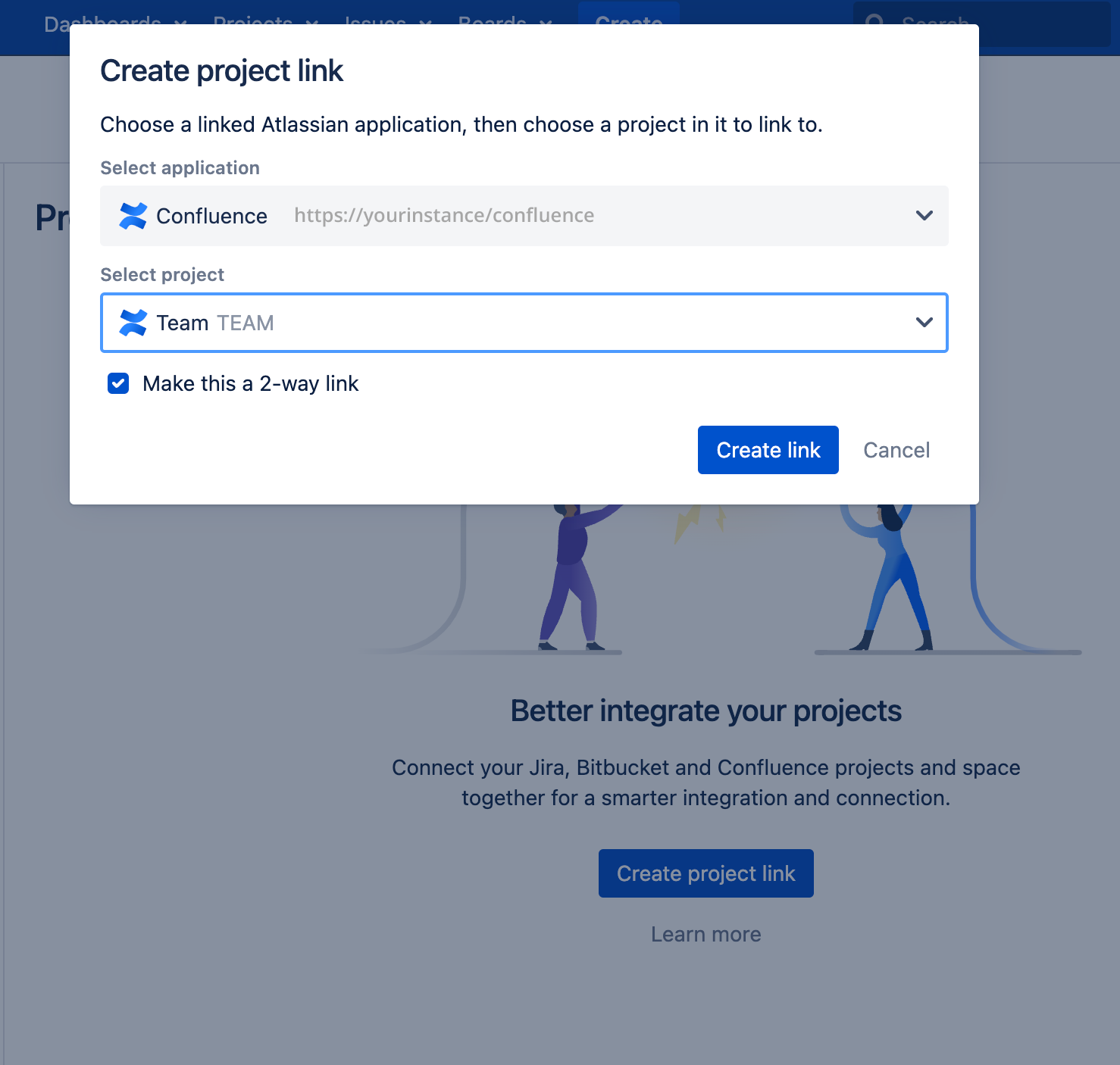 Requirement Yogi - Jira Create Projet link.png