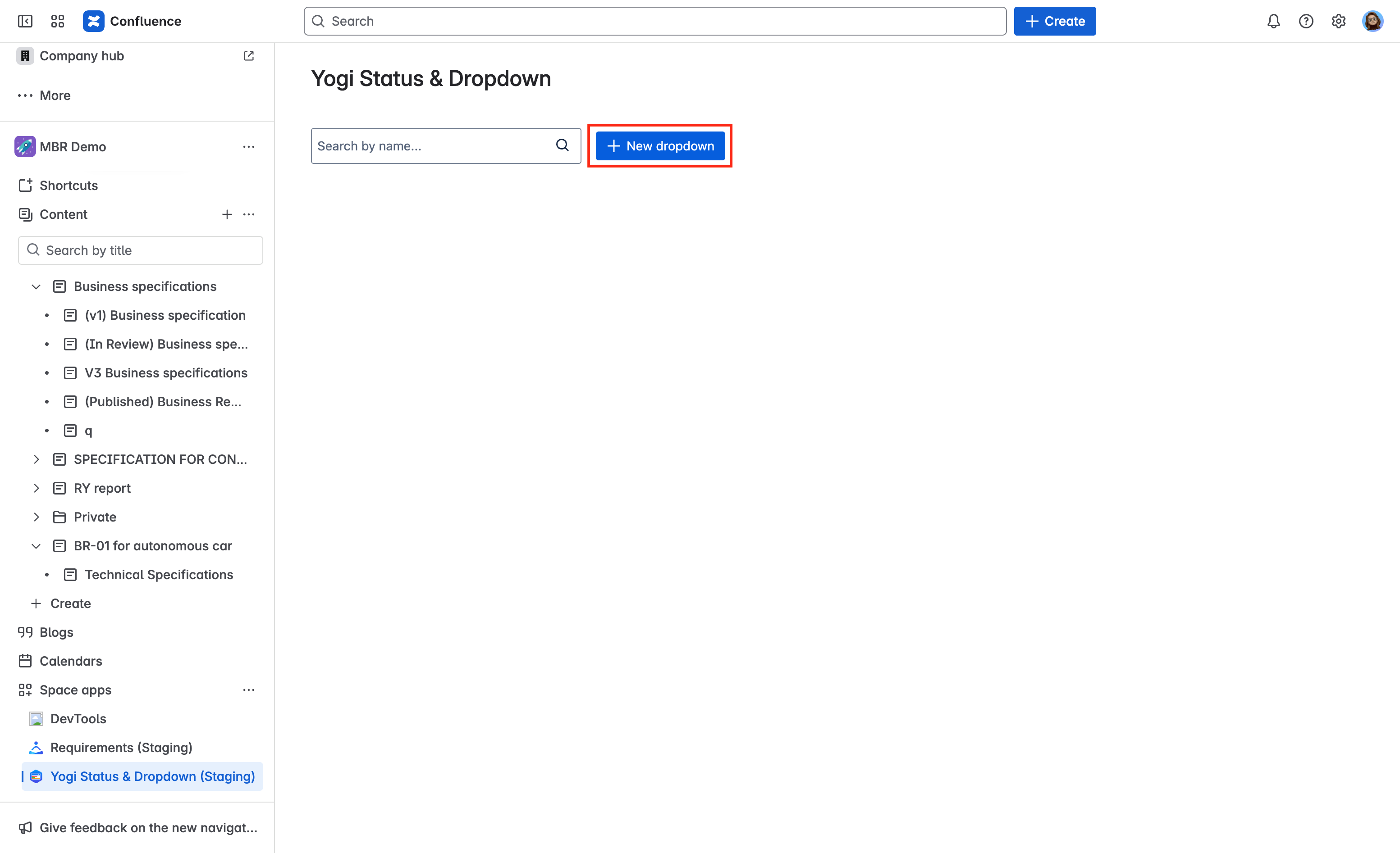 6. Administration of Dropdown macro.png