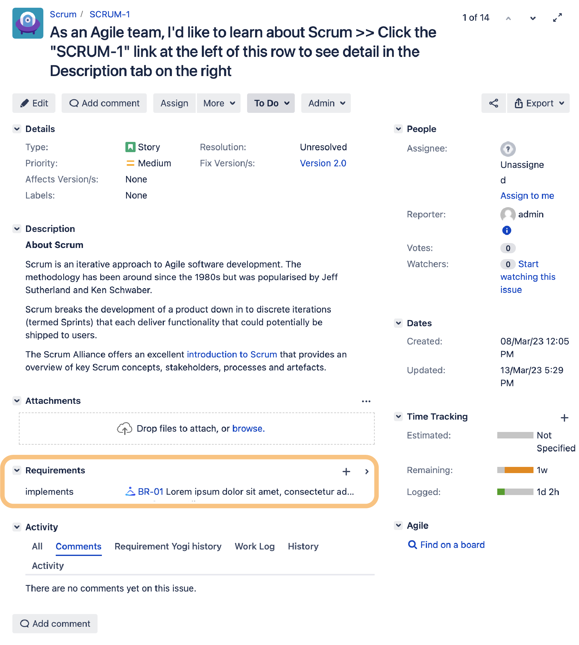 Requirement Yogi - Jira issue implements.png