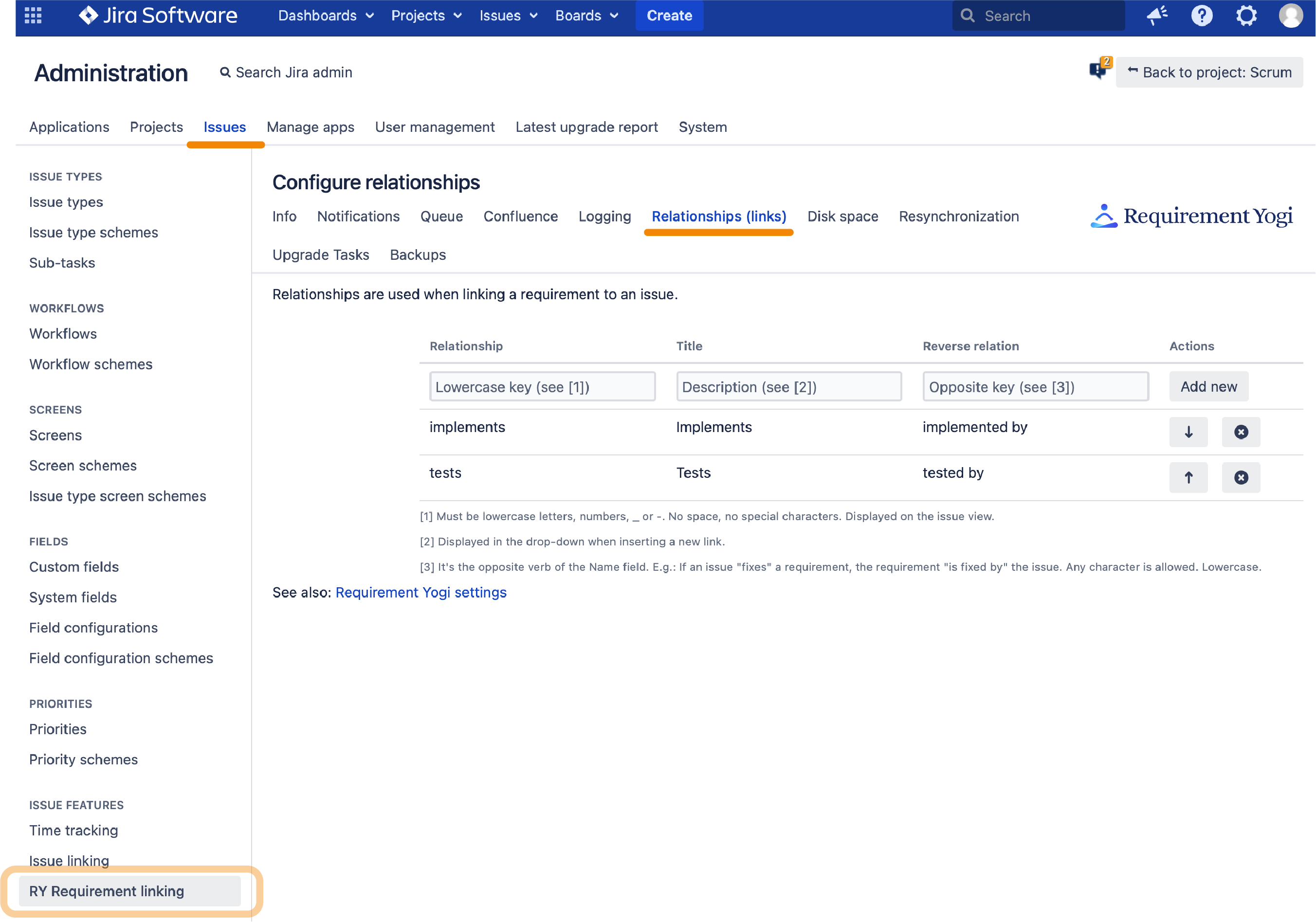 Requirement Yogi - jira linking admin.png