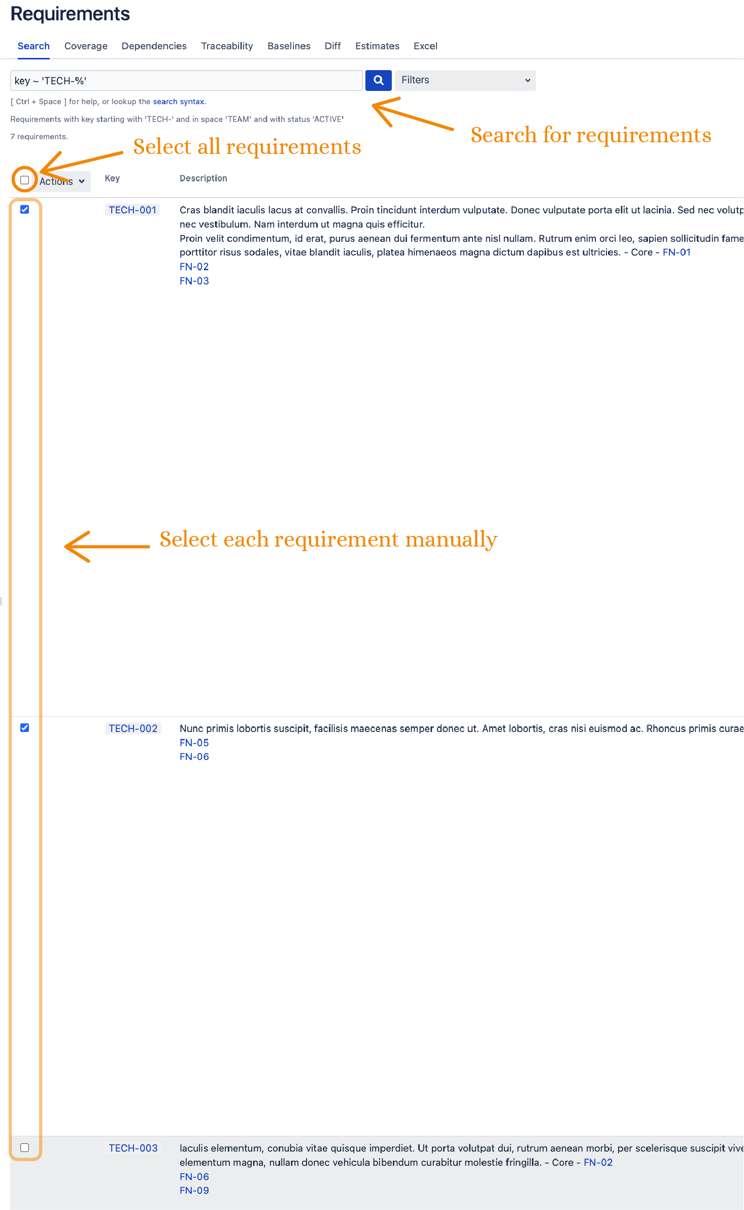 Requirement Yogi - Select requirements.png