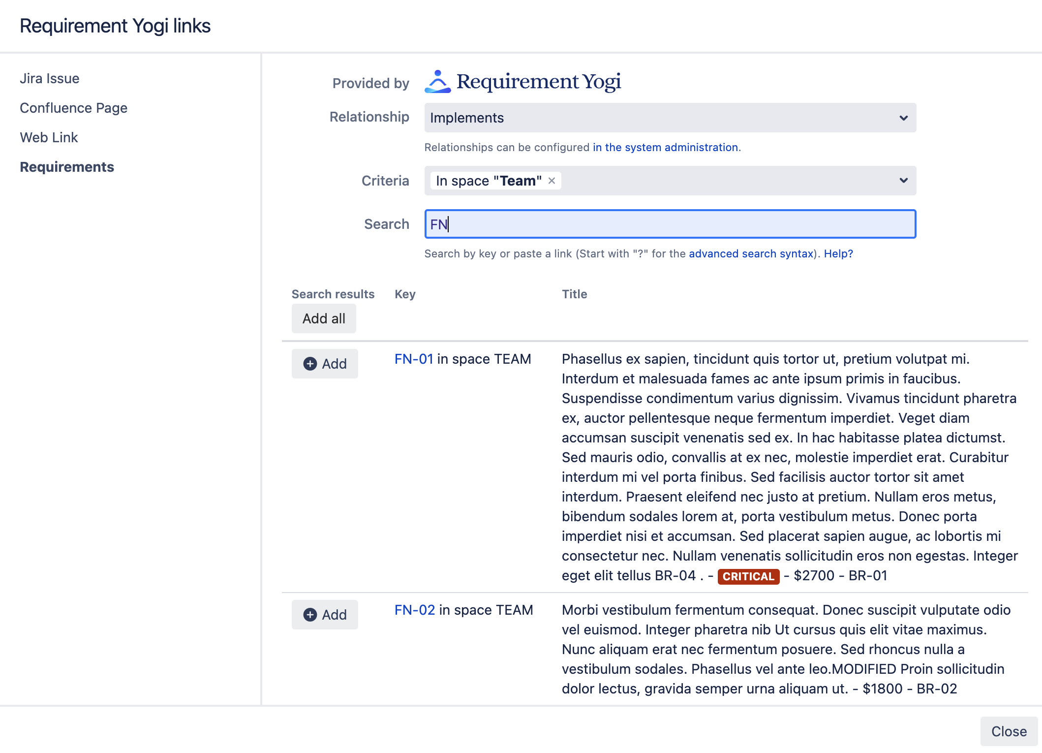 Requirement Yogi - requirement link into Jira.png