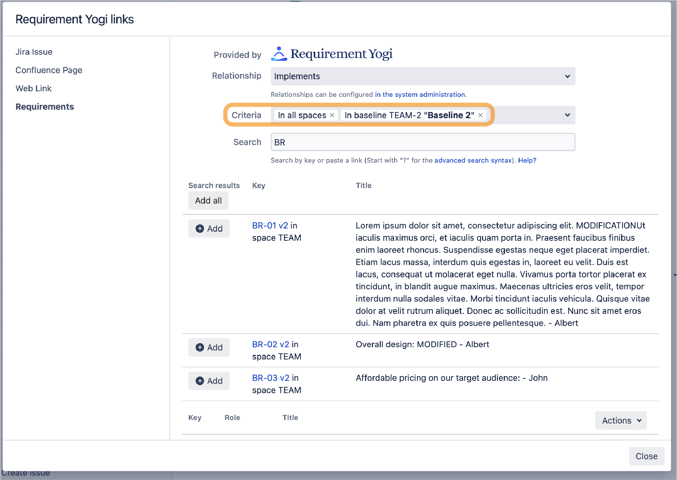 Requirement Yogi - jira links to baseline.png