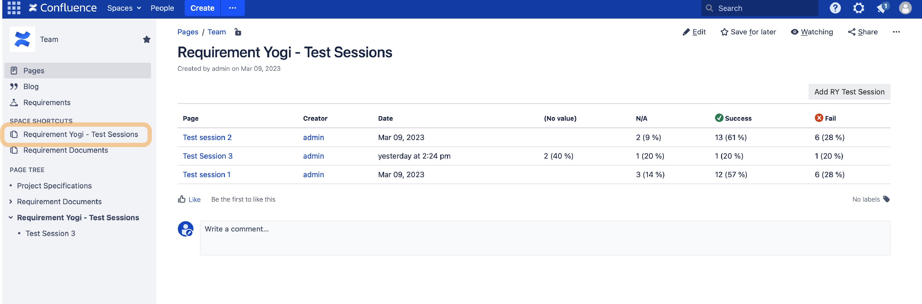 Requirement Yogi - Test sessions overview.png